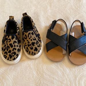 COPY - Cheetah slip one and black fill cr sandals